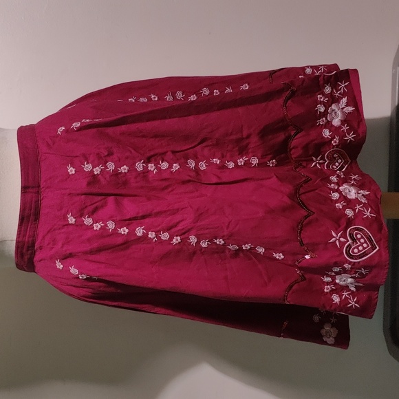 💗GUESS Pink Hearts Y2K Embroidered Skirt - Picture 3 of 16